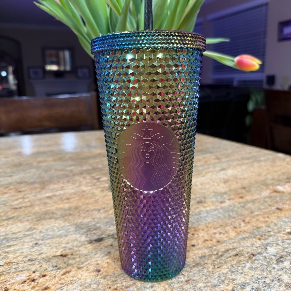 Starbucks Halloween 2023 Oil Slick Rainbow Iridescent Venti Tumbler 24OZ